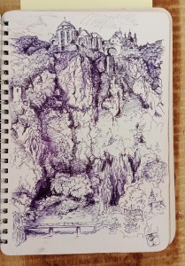 2023 - Vranov nad Dyjí, pero, 20 x 15 cm